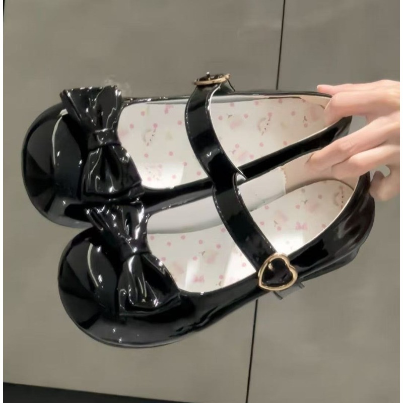 Leather Classic Strap - Zapatos Lolita con Lazo, Estilo Dulce