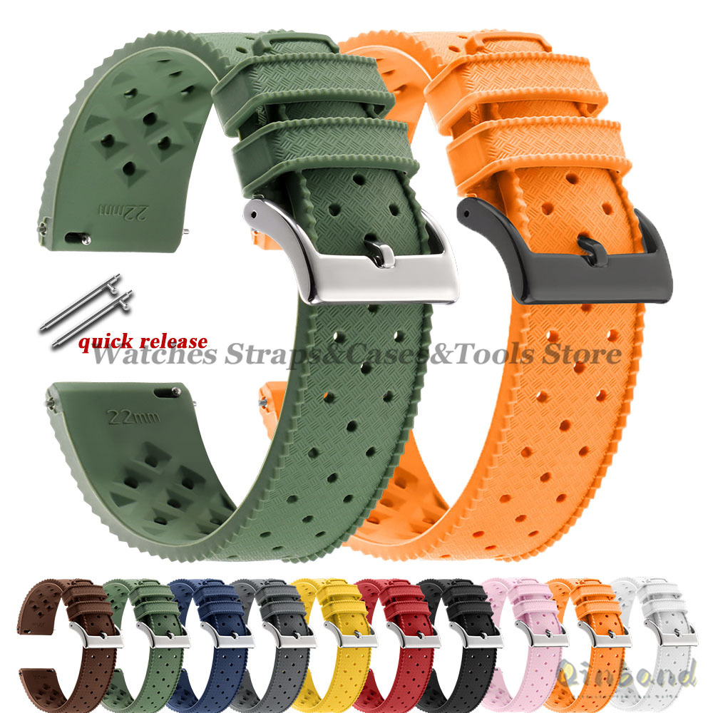 Fossil Smartwatch Accessories - Correa de reloj de silicona Tropic