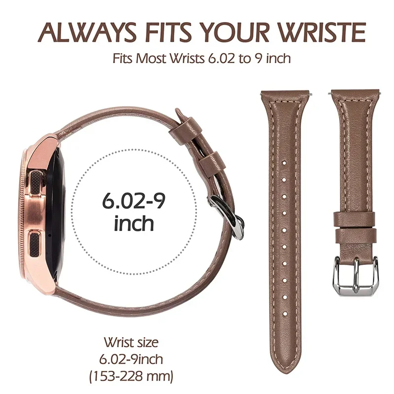 Correa de cuero delgada para S - Samsung Smartwatch Accessories reseña y precio