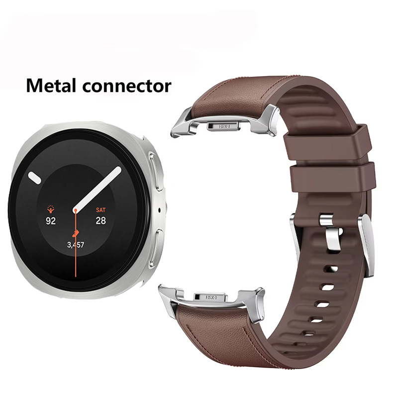 Correa oficial de cuero y sili - Leather Classic Strap reseña y precio