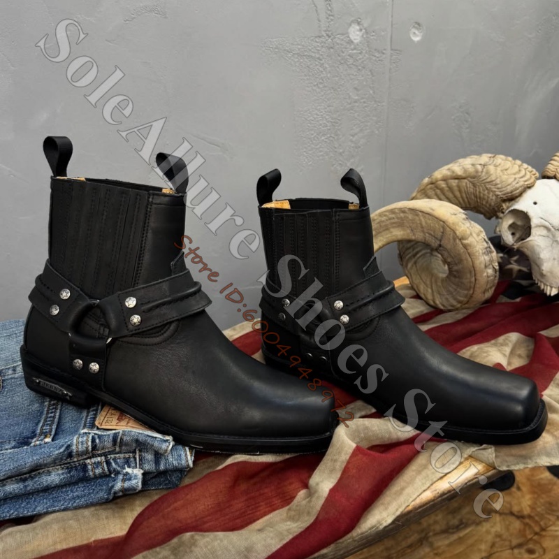Botas de Tobillo Estilo Vaquer - Leather Classic Strap reseña y precio