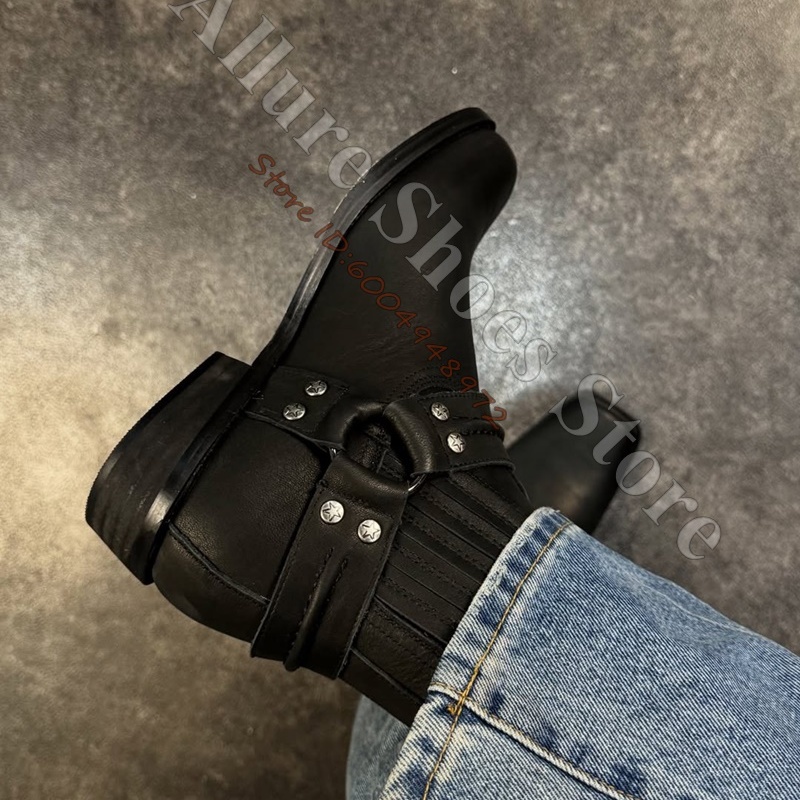 Botas de Tobillo Estilo Vaquer - Leather Classic Strap reseña y precio