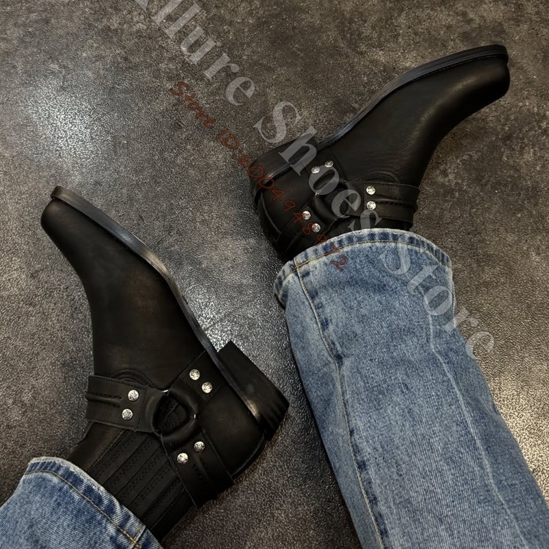 Botas de Tobillo Estilo Vaquer - Leather Classic Strap reseña y precio