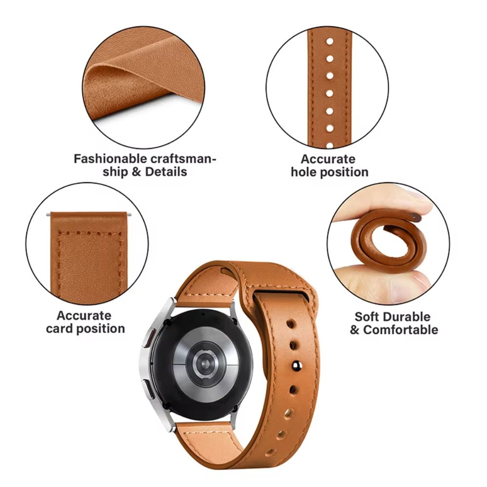 Correa de reloj de cuero sinté - Titan Smartwatch Accessories reseña y precio