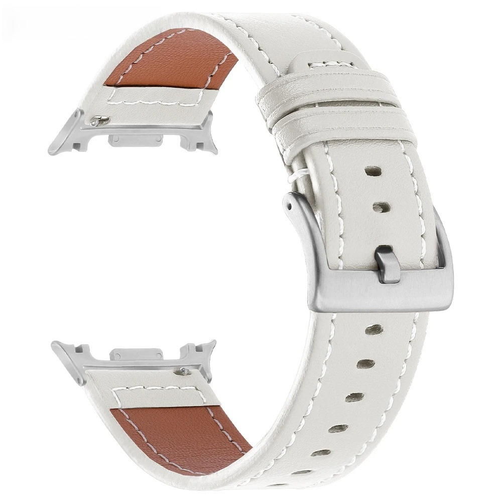Correa de cuero suave sin huec - Samsung Smartwatch Accessories reseña y precio