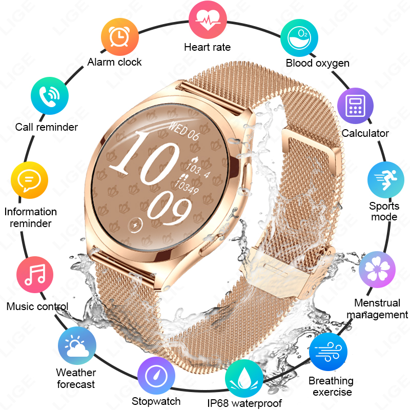 Reloj inteligente LIGE de lujo - Smartwatch Custom reseña y precio