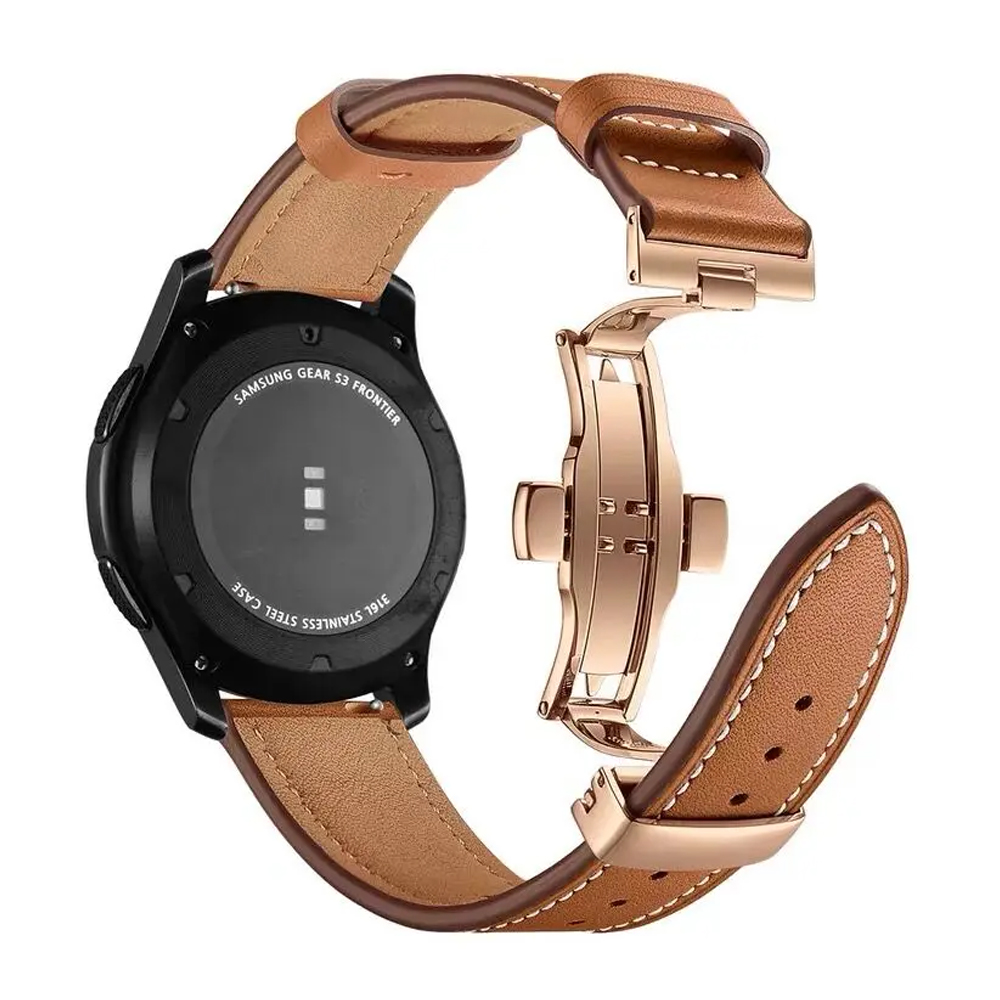 Correa de cuero de 20mm y 22mm - Titan Smartwatch Accessories reseña y precio