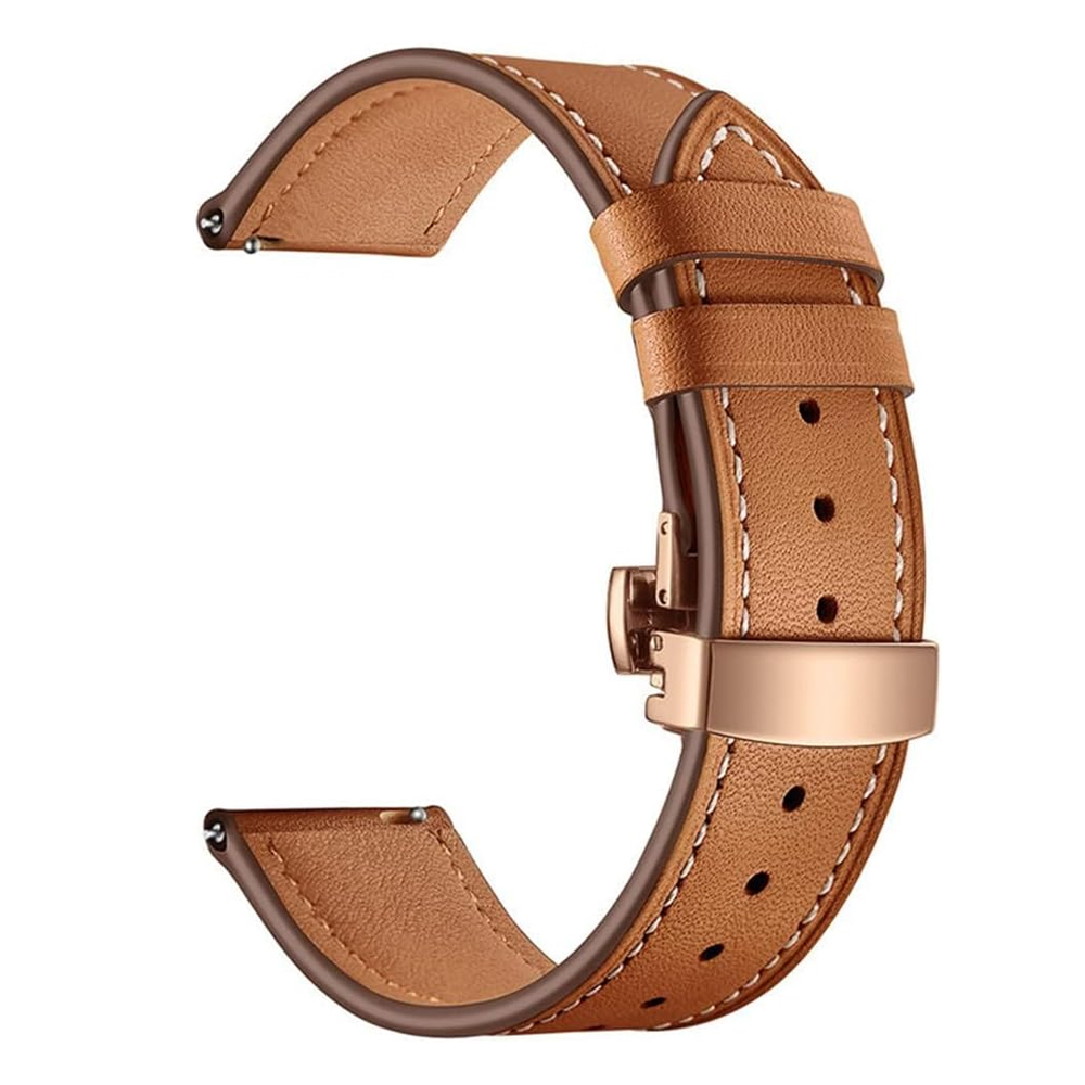 Correa de cuero de 20mm y 22mm - Titan Smartwatch Accessories reseña y precio