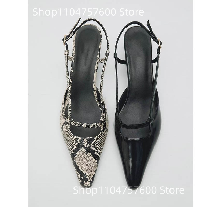 Sandalias de mujer con talón d - Leather Classic Strap reseña y precio