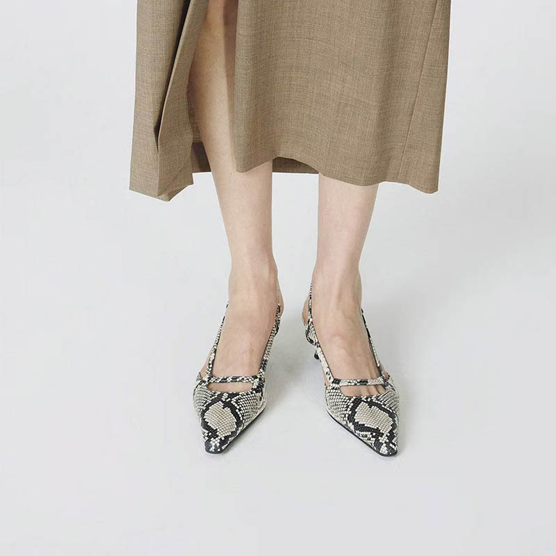 Sandalias de mujer con talón d - Leather Classic Strap reseña y precio